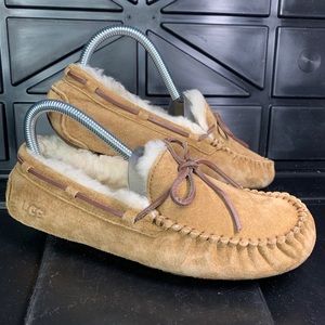 UGG Dakota 5612 Suede Shearling Slippers Moccasins